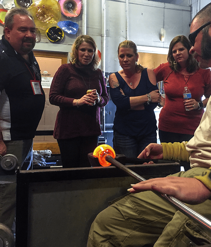 Glass Blowing Parties at Caliente Hot Glass