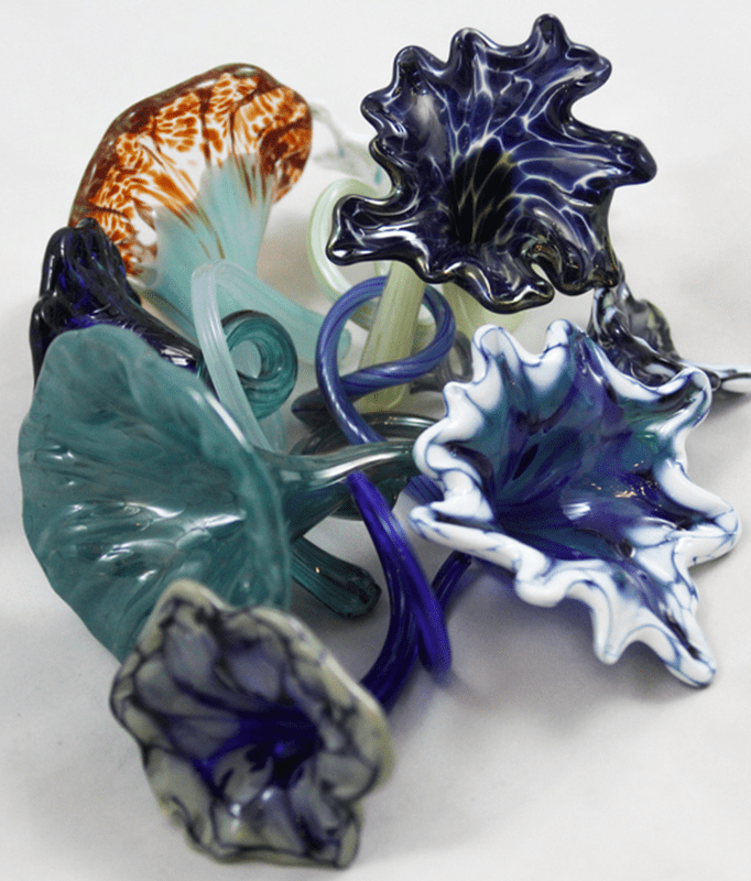 readymade glass art flowers