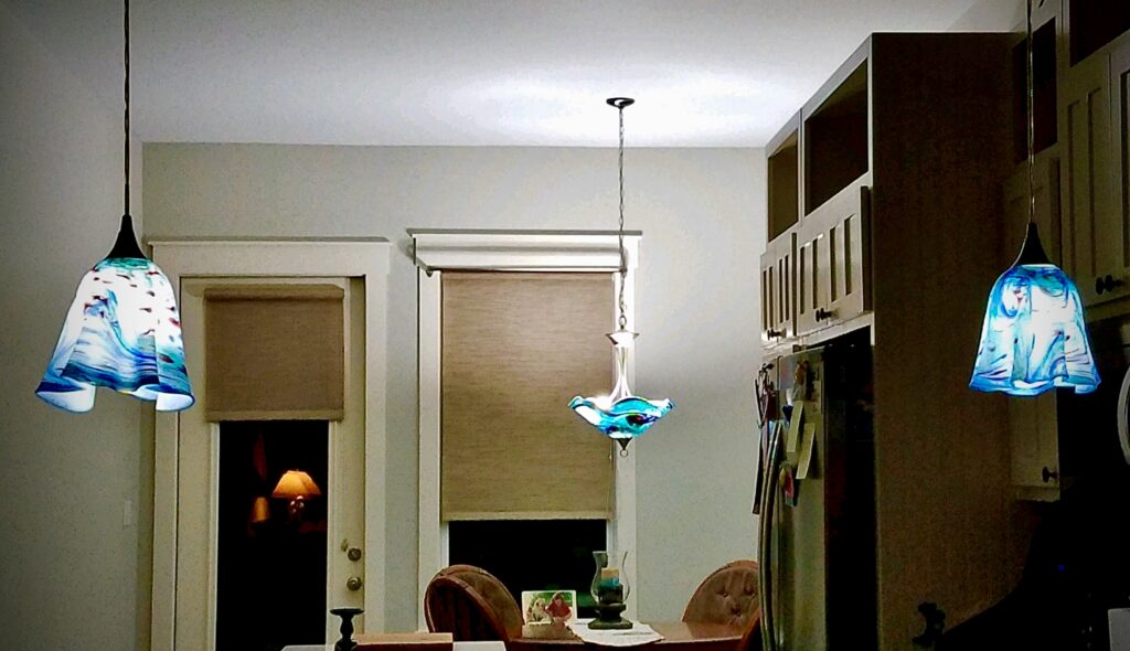 Blown Glass pendant shades